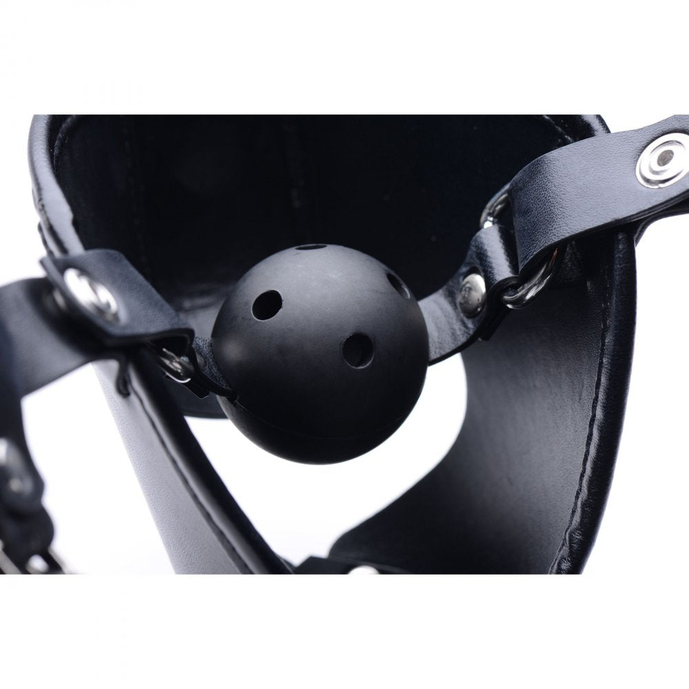 Puppy Play Hood with Breathable Ball Gag