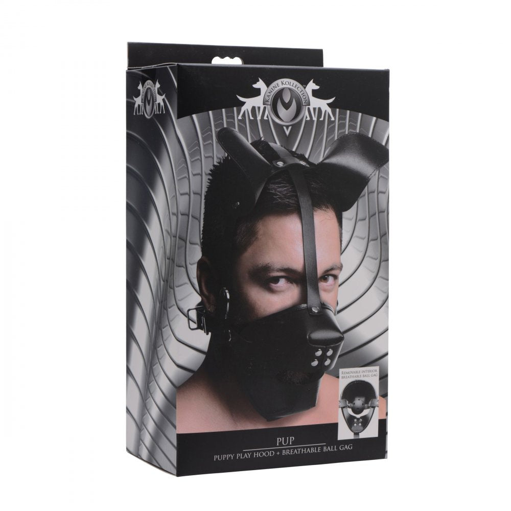 Puppy Play Hood with Breathable Ball Gag