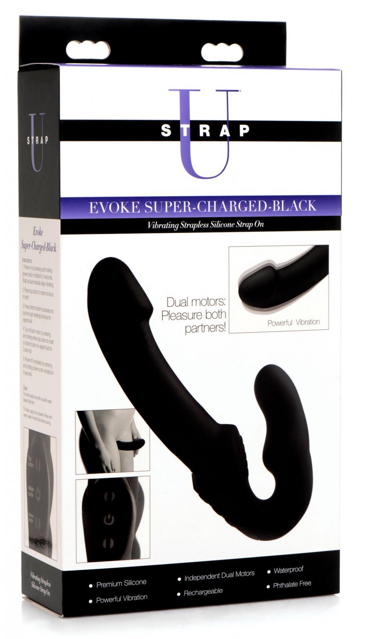Evoke Vibrating Strapless Strap On