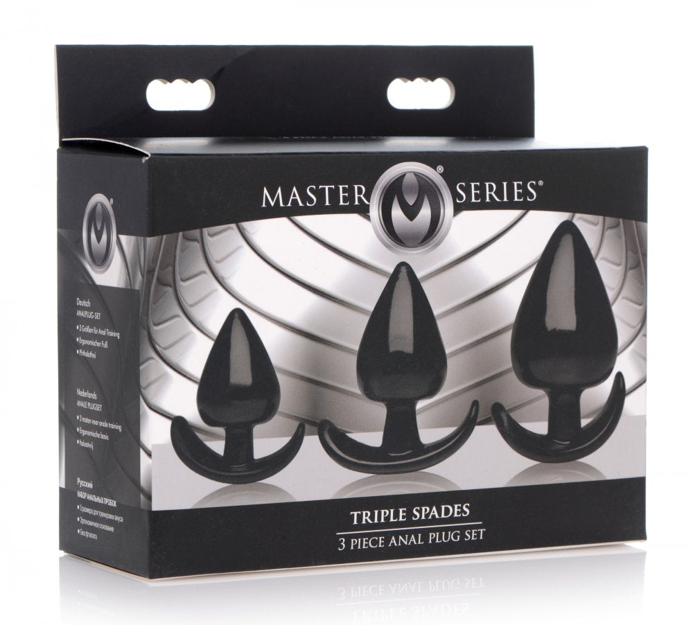 Triple Spades 3-Piece Anal Plug Set