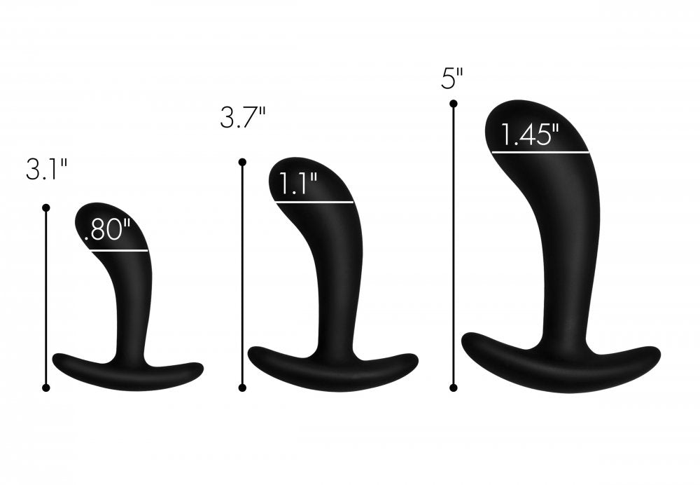 3 Piece Curved Anal Trainer Set