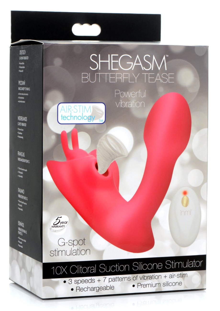 Butterfly Tease Clitoral Suction Silicone Stimulator
