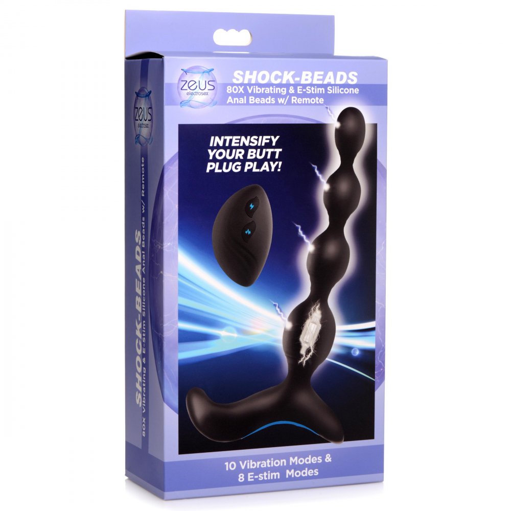 Shock-Beads - Vibrating & E-Stim Anal Beads