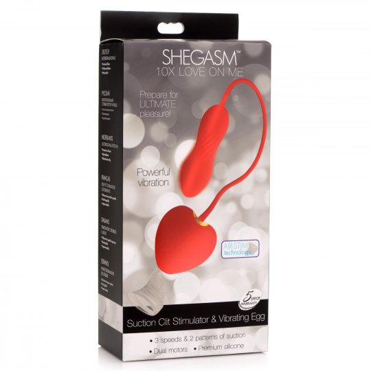 Love-on-Me Suction Clit Stimulator and Vibrating Egg
