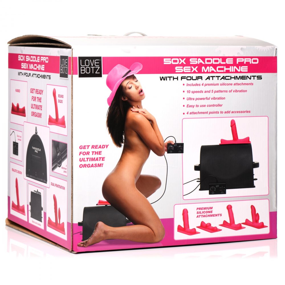 Saddle Pro Sex Machine with 4 Attachments