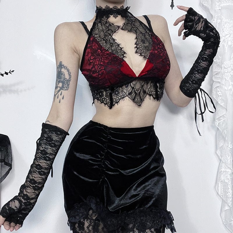 Gothic Lace-Up, Lace Bustier