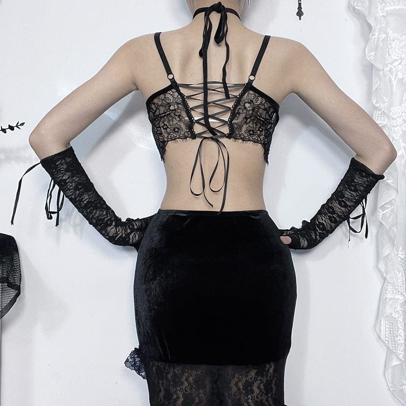 Gothic Lace-Up, Lace Bustier