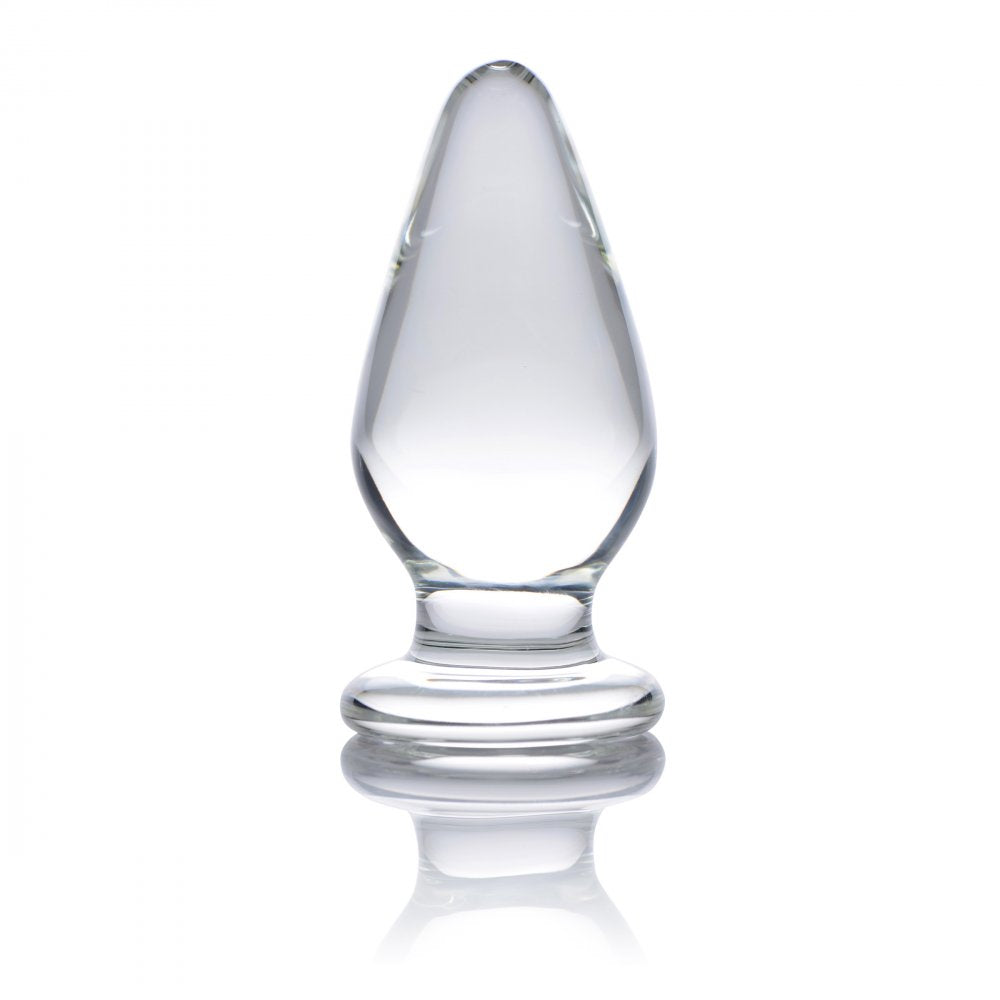 Weighted Glass Tapered Anal Plug