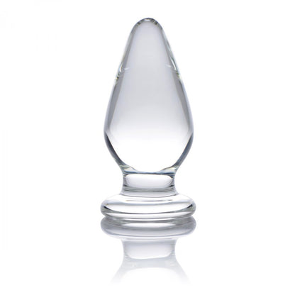 Weighted Glass Tapered Anal Plug