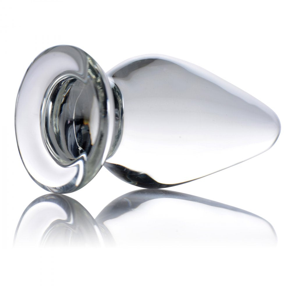Weighted Glass Tapered Anal Plug