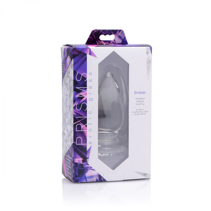 Weighted Glass Tapered Anal Plug