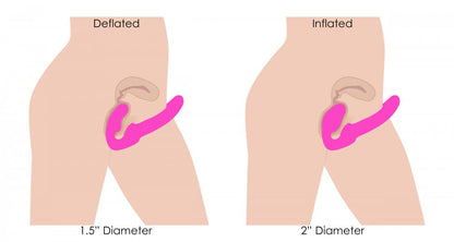 Inflatable Vibrating Ergo Fit Strapless Strap-On