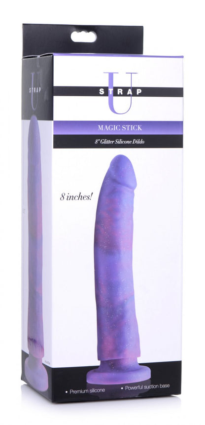 8 Inch Magic Stick Glitter Silicone Dildo