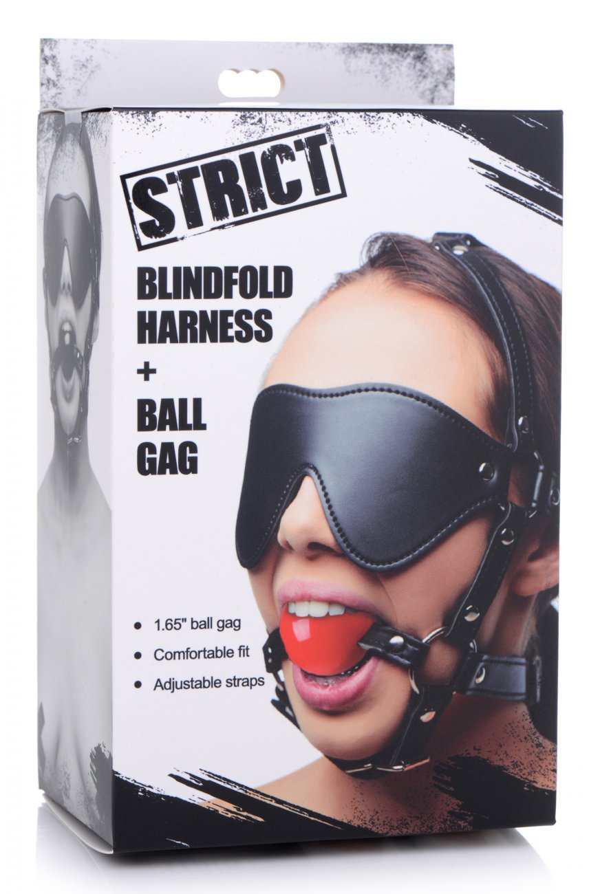 Blindfold Harness with Ball Gag
