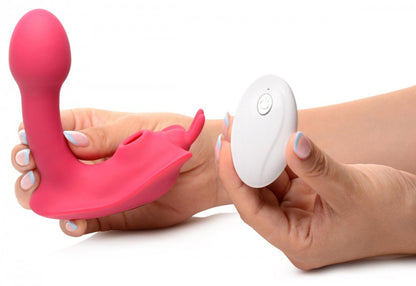 Butterfly Tease Clitoral Suction Silicone Stimulator