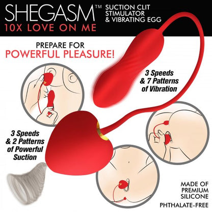 Love-on-Me Suction Clit Stimulator and Vibrating Egg