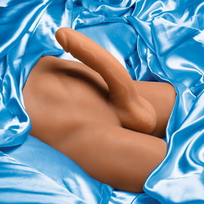 Male Ass Masturbator with Posable Dildo