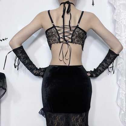 Gothic Lace-Up, Lace Bustier