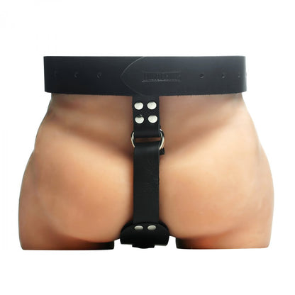 Leather Male Butt Plug Harness